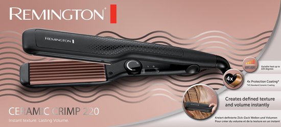 Remington S3580 Ceramic Crimp 220 - Wafeltang