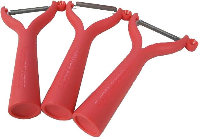 Tupperware Universele Dunschiller D119 – Rood – RVS – Plat & Gekarteld