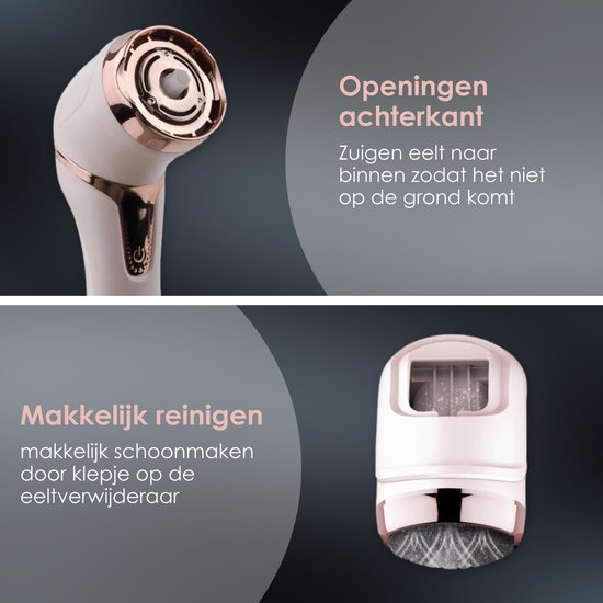 Beeperfect® Elektrische Eeltverwijderaar met Stofzuigsysteem - Voetvijl - Eeltvijl - IPX7 Waterdicht - Inclusief 6 Eeltschijven - Gratis pedicure set