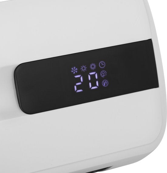 Tristar KA-5070 Keramische Kachel - 2000W - Muurmontage - Met Afstandsbediening en LED-display - Timer en Weektimer -Wit - Veilige en Efficiënte Verwarming met Oververhittingsbeveiliging