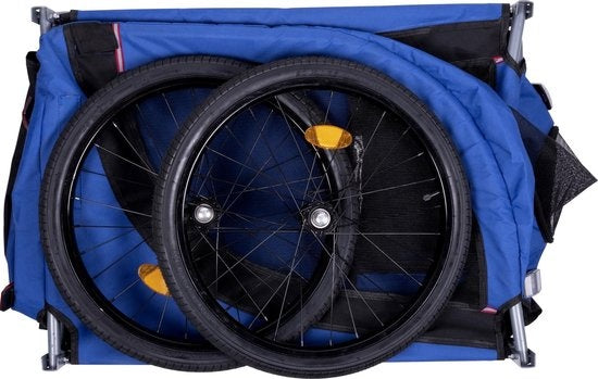 Bicycle Gear Hondenfietskar - <40 kg - Opvouwbaar - incl Regenhoes - Blauw - 75x52x65cm