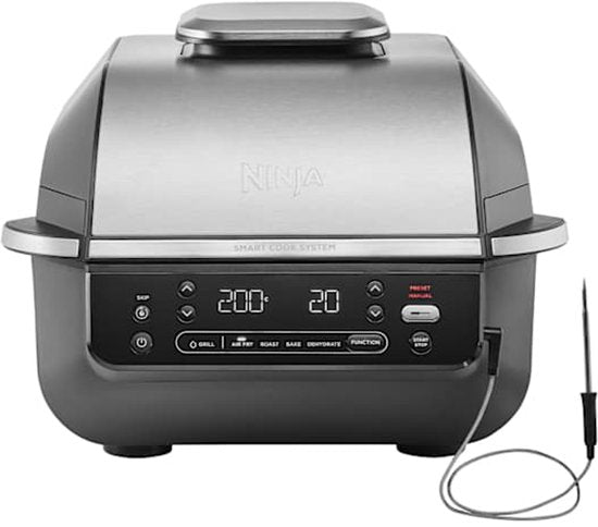 Ninja Enkel 5,7 l Vrijstaand 1760 W Heteluchtfriteuse Zwart, Zilver
