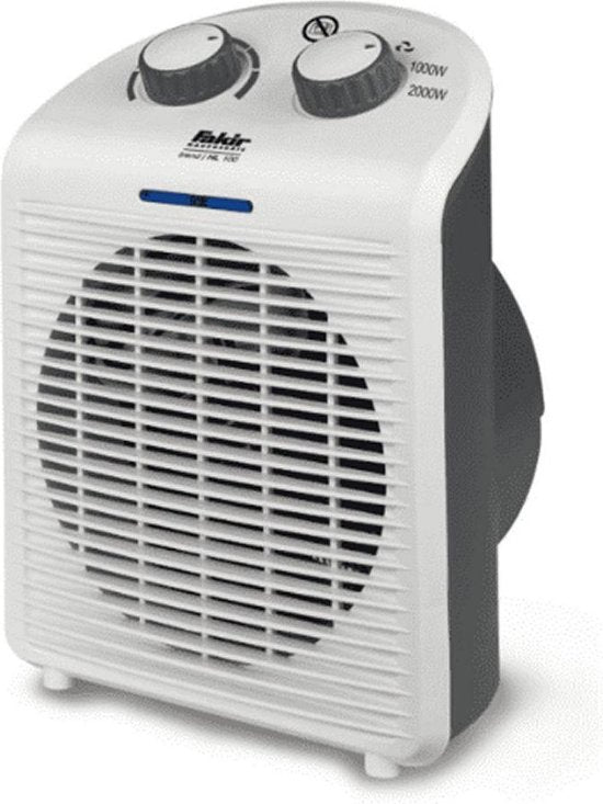 Fakir Trend HL 100 Elektrische Kachel - Verwarming met Ventilator - Wit/Grijs
