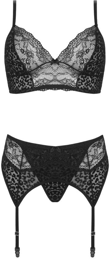 3-delig Lingerie-setje Sanne -zwart