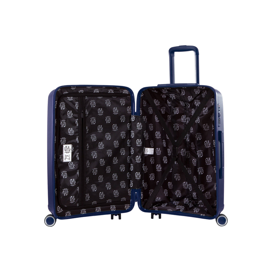 BLAUW MEDIUM HARDE KOFFER (MAAT M)