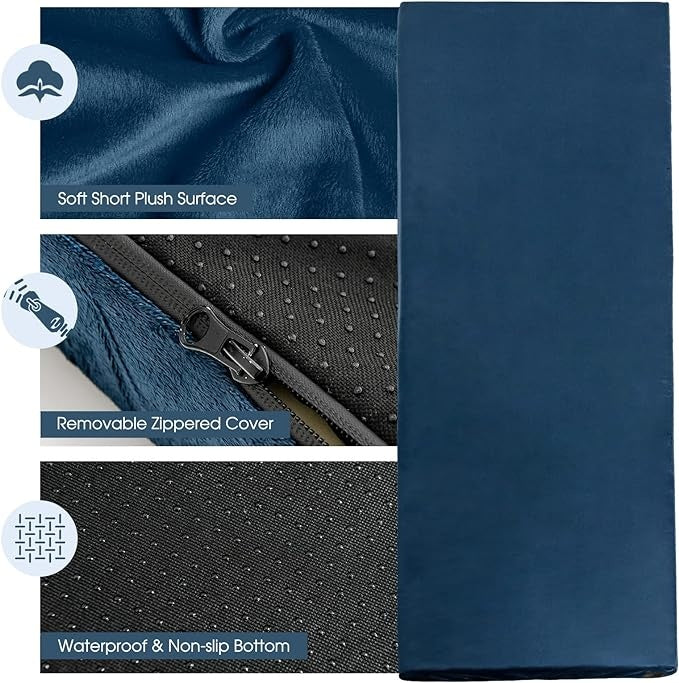 Coast campingmatras - opvouwbaar- slaapmat - waterdicht - reistas - 183 x 62,5 x 6,5 cm - blauw