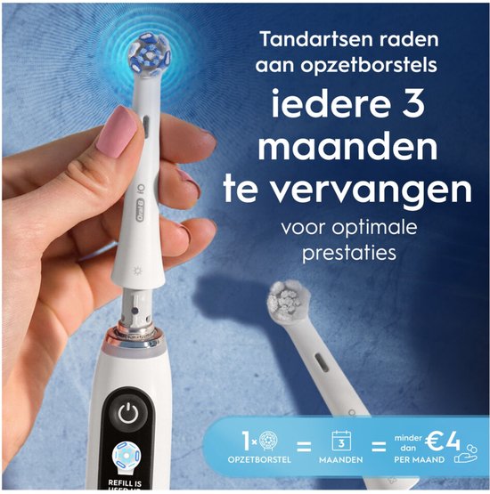 Oral-B iO Series Ultimate Clean Opzetborstels - Wit - 6 Stuks