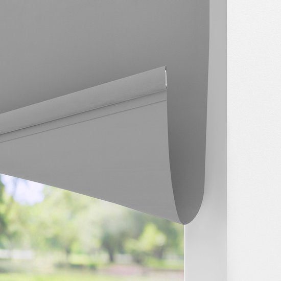VONROC SMART BLINDS - Elektrisch rolgordijn - Uitbreiding - 120 x 190 - Grijs – Zonder afstandsbediening en oplaadkabel