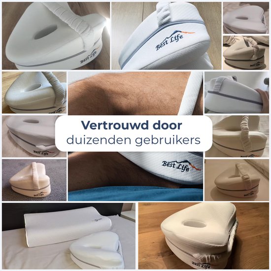 Best Life Kniekussen voor in bed Zijslapers - Beenkussen Orthopedisch
