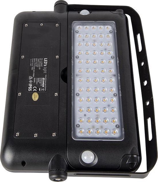 LED's Light Solar LED Schijnwerper met Bewegingssensor - 3 standen - Draadloos - 1080 Lumen - Zwart