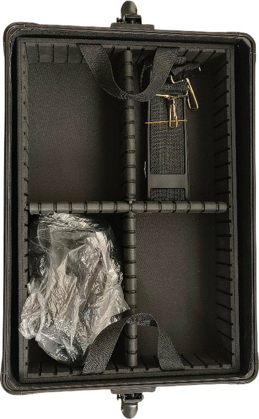 VDD – Kapperskoffer – Kappers Trolley – Visagie Koffer – Make up Trolley - Make up Koffer – Beautycase – Cosmetica koffer – Beautycase met wielen – Zwart