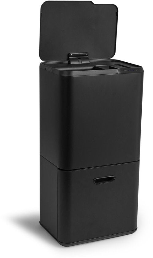 Umuzi Cleaning Prullenbak 63L - Sensor - Mat Zwart - 30,5x41x78cm