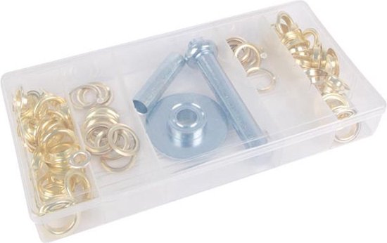 Toolland Assortiment zeilringen, 130-delig, verschillende maten