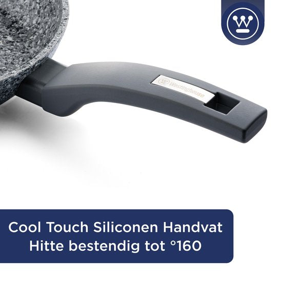 Westinghouse Grillpan inductie - Ø 28 cm - Grijs Graniet