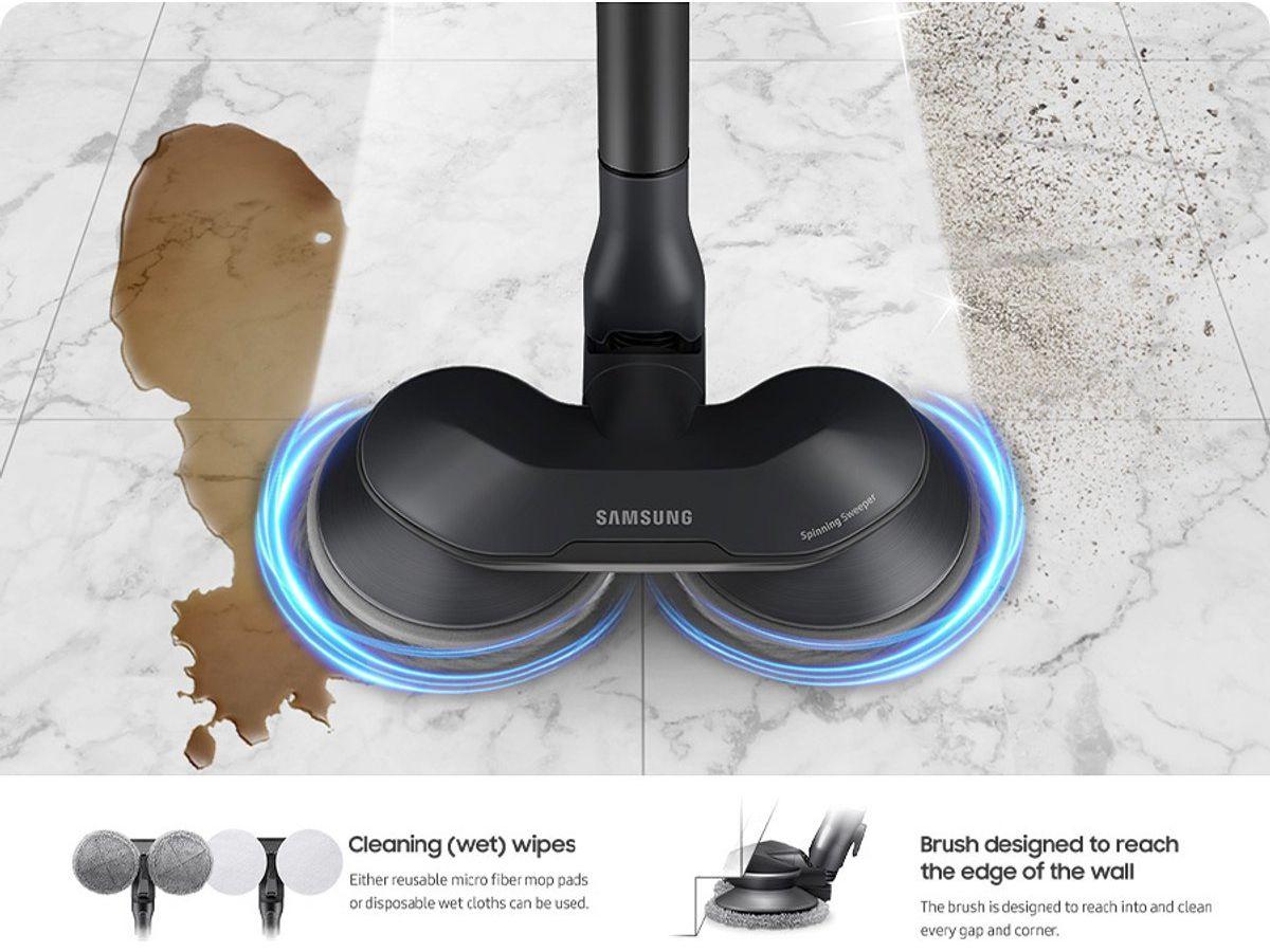 Samsung Jet 75E Pro Steelstofzuiger - Krachtige Zuigkracht - Lichtgewicht Design - Afmeting 25 x 113 x 21,5 cm