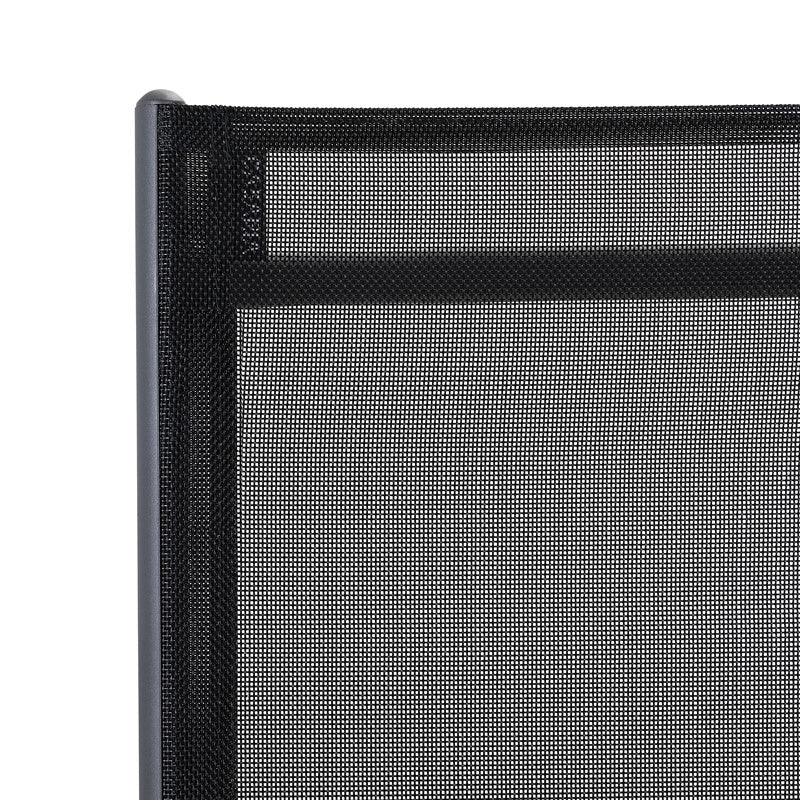 Tuinset 4 + 1 Klapstoelen Tuintafel – Aluminium 80x80cm - Grijs