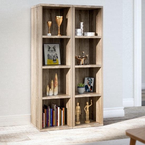 Boekenkast Skylar Eik 106x30x30cm
