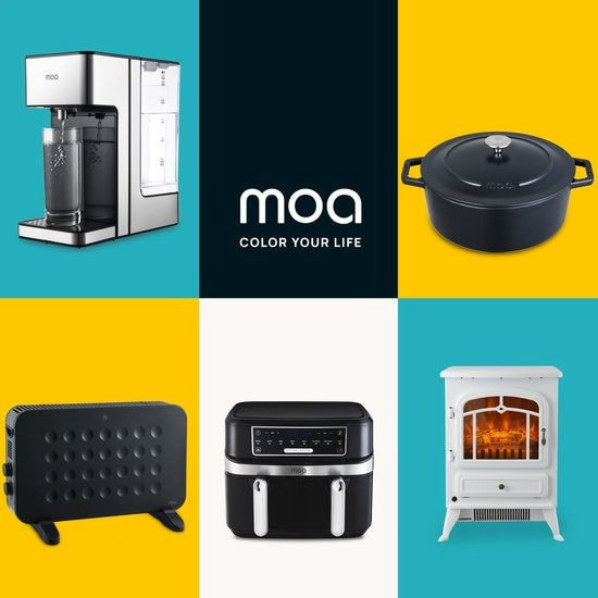 MOA Gietijzeren Braadpan C30B - Inhoud 7,2 liter - 30CM - Rond - Alle warmtebronnen - Ook voor inductie - 31.2 x 38.1 x 15.5cm - Zwart