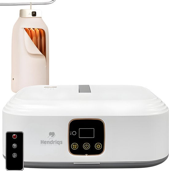 Hendriqs® Wasdroger Condensdroger 8 kg - 90°C mini droger met UV-sterilisatie - Droge Kleding & Warme Kamer Tegelijk - Alternatief voor Warmtepompdroger & Wasdroogcombinatie & Droogkast & Elektrisch Droogrek & Droogmachine