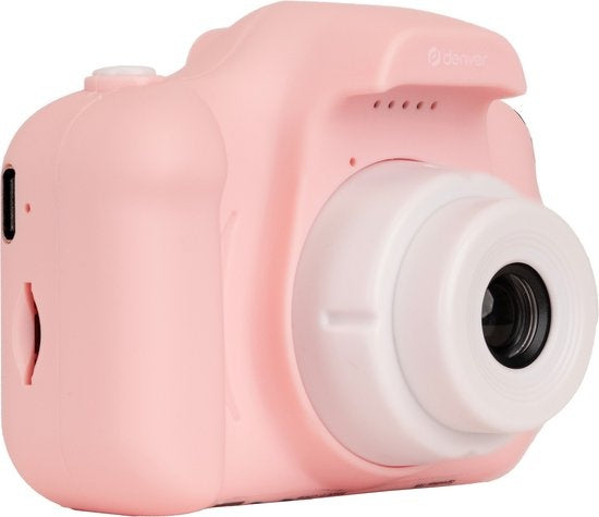 Denver Kindercamera Full HD - Selfie Camera - 40MP - Digitale Camera Kinderen - Foto en Video - Spelletjes - KCA1340 - Roze