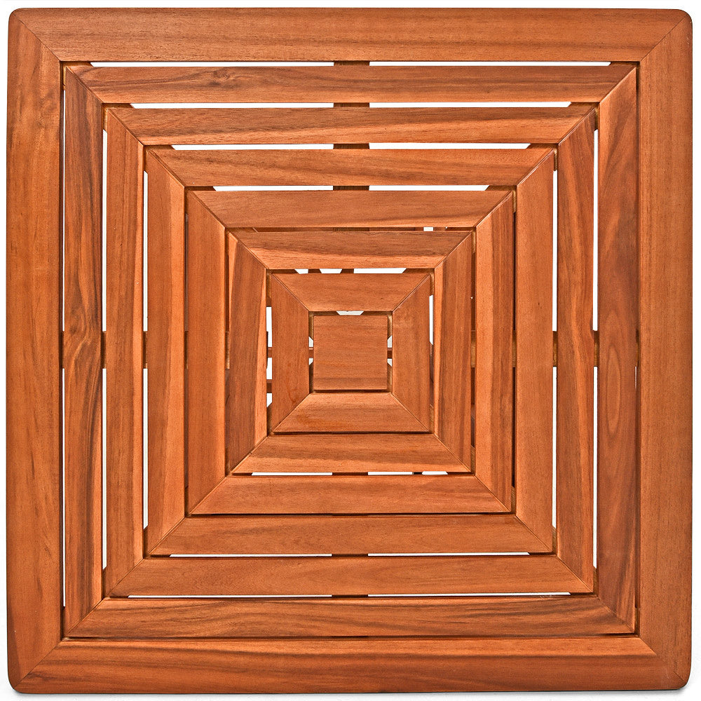 Casaria Statafel - Hout 110cm Hoog 75x75cm Massief – Indoor Outdoor