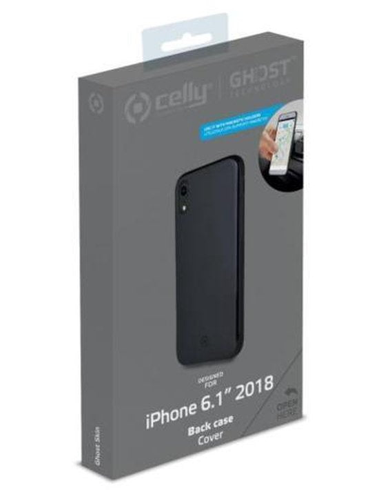 Celly Magnetic Ghost Backcase Hoesje iPhone XR - Zwart
