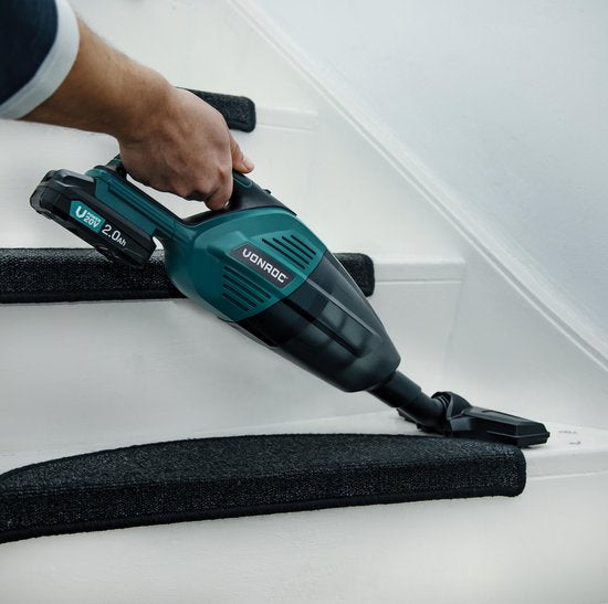 VONROC Krachtige accu steelstofzuiger / stofzuiger – VPower 20V – Zonder accu & lader – 0.5L opvangbak - Incl. 3 mondstukken