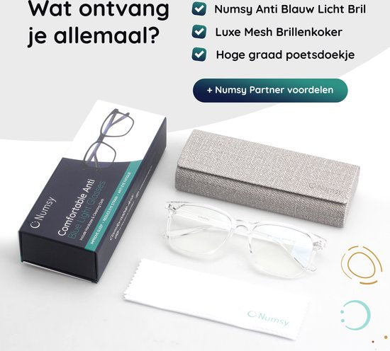 Blauw Licht Bril Filter - Computerbril Zonder Sterkte- Beeldschermbril