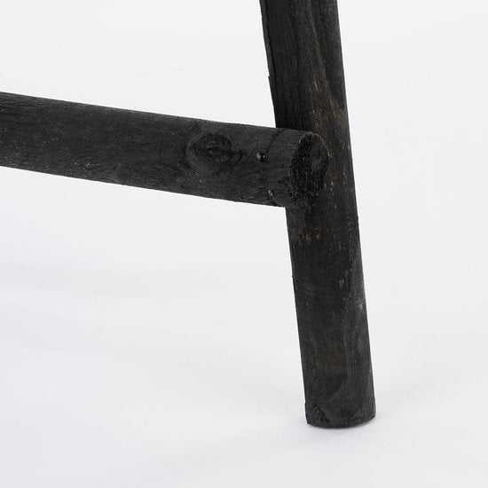 House of Seasons Ladderrek - L29 x B49 x H119 cm - Populierenhout - Zwart