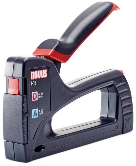 Novus Handtacker J-15 - Nietpistool - voor A, D, H & G nieten - voor het bevestigen van o.a. textiel, leer, folies, papier, kurk en zachte kunststof platen
