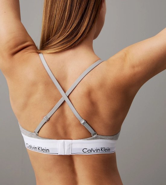 Calvin Klein Triangel Beha - Grijs - Maat M