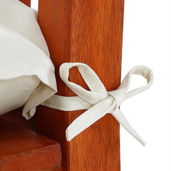 Bankkussen 110x45x8cm Viscose Binnen Buitenkussen Tuinkussen Zitkussen Crème