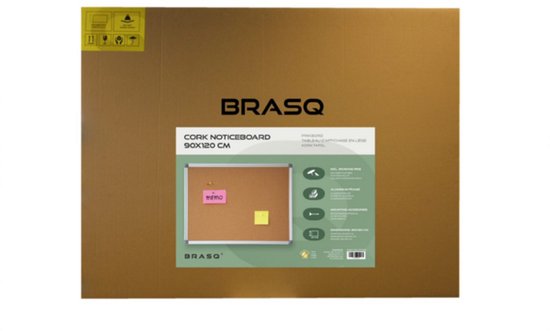 BRASQ Prikbord kurk 90x120cm