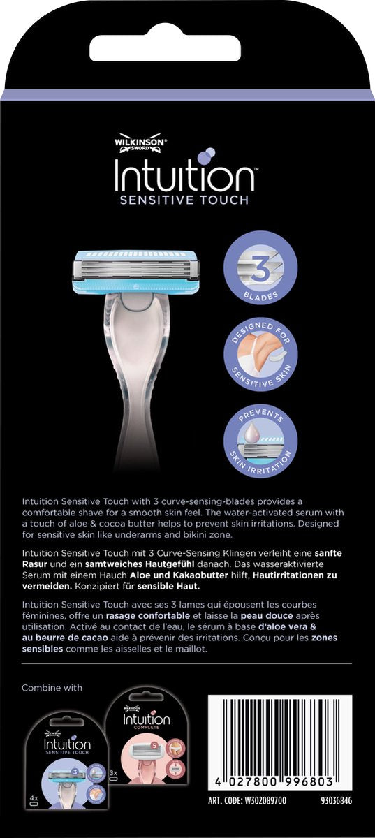 Wilkinson Woman Intuition Sensitive Touch - Scheermes - +3 Navulmesjes