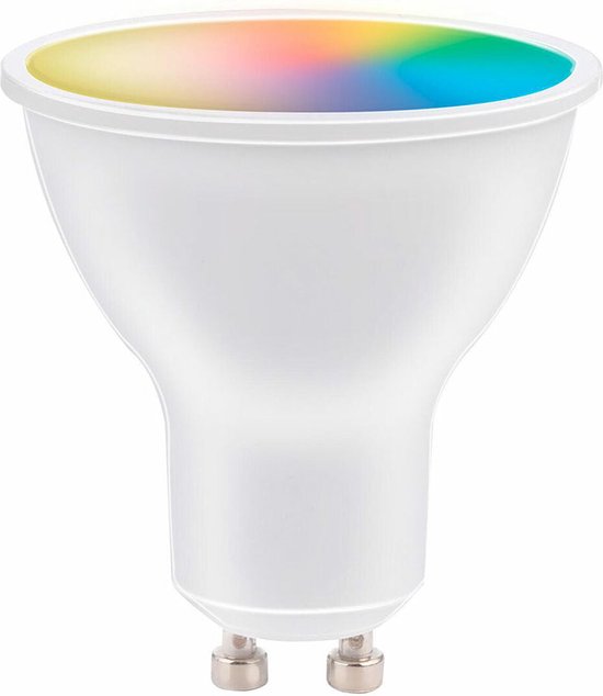 alpina Smart Home RGB Lamp - GU10 - 5W - WW + RGB - Slimme verlichting - LED - App Besturing - Spraakbediening - Amazon Alexa - Google Home