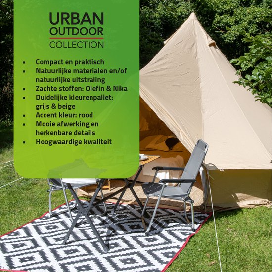 Bo-Camp - Urban Outdoor - Relaxstoel - Bloomsbury Comfort - Grijs