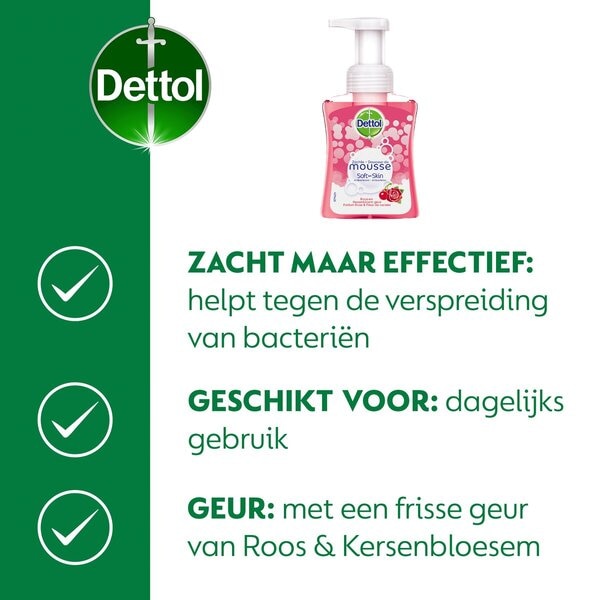 Dettol Touch of Foam handzeep - Rose & Cherry in Bloom - 250 ml