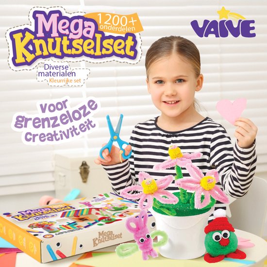 VAIVE Knutselset voor Knutselen Meisjes - Creatief Speelgoed voor Kinderen - Knutselset - Knutselkoffer - Knutselpakketten