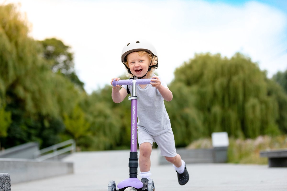Boldcube Kinderstep Met 3 Wielen - Eenhoorn Paars - 2-8 Jaar Oud