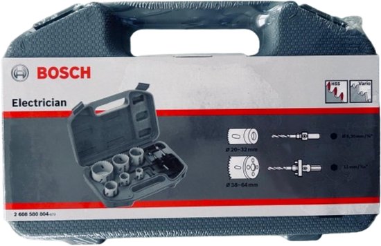 BOSCH | Gatzagenset | Bi-Metaal | 9-delige elektricien set, Progressor gatzagen
