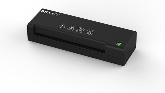 BRASQ Lamineerapparaat A4 Zwart - Lamineermachine - Lamineren - Laminator - plastificeerapparaat - tot 125 micron per vel