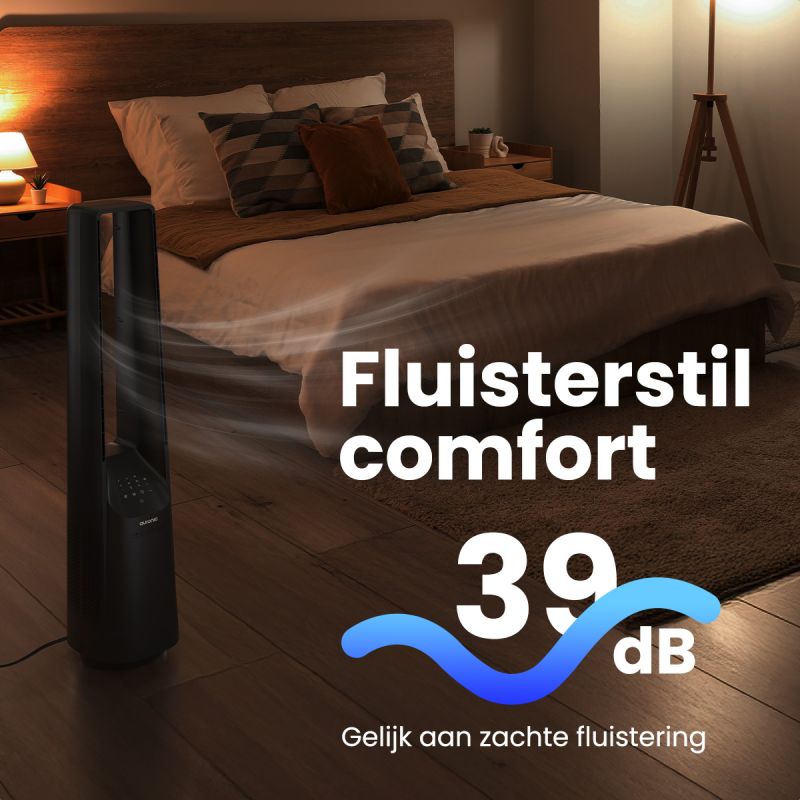 Auronic - Bladloze Ventilator - Grijs