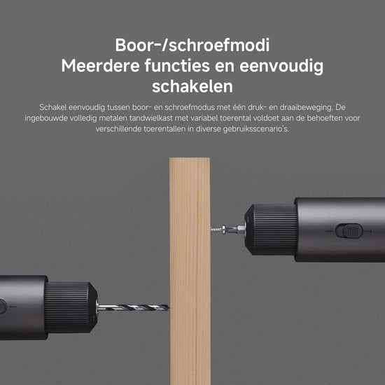 Xiaomi 12V Max Brushless Cordless Drill | 12V Accuboormachine | 30 Nm | 1400 rpm | 30 Koppelstanden | Smart Display | USB-C