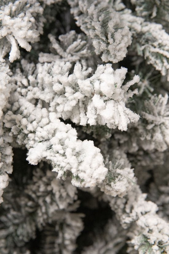 Black Box Trees Snowdon Kunstkerstboom - H155 x Ø102 cm - Groen Frosted