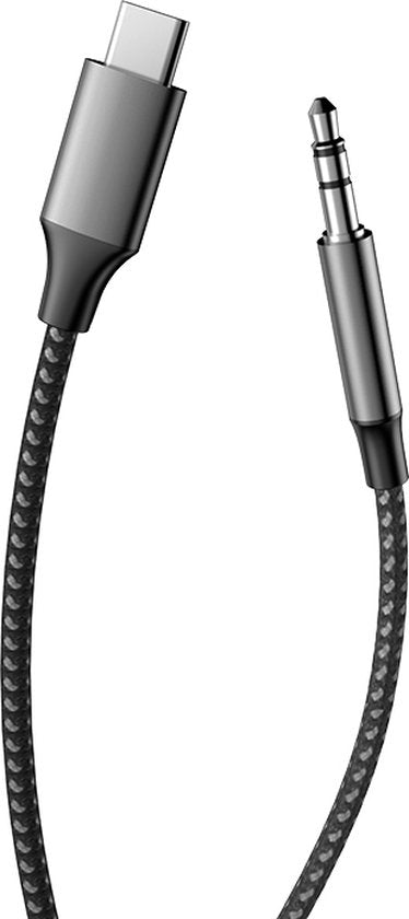 Drivv. USB C naar AUX Kabel - nylon - 1 meter