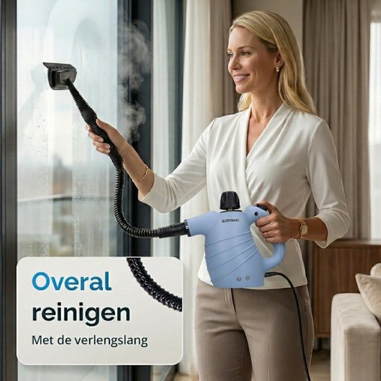 Joyware® 13-in-1 Stoomreiniger S1 – Krachtige Handstoomreiniger – Tapijtreiniger & Vlekkenreiniger voor Bank, Badkamer & Bekleding – Steam Cleaner – 1050W – 450ML