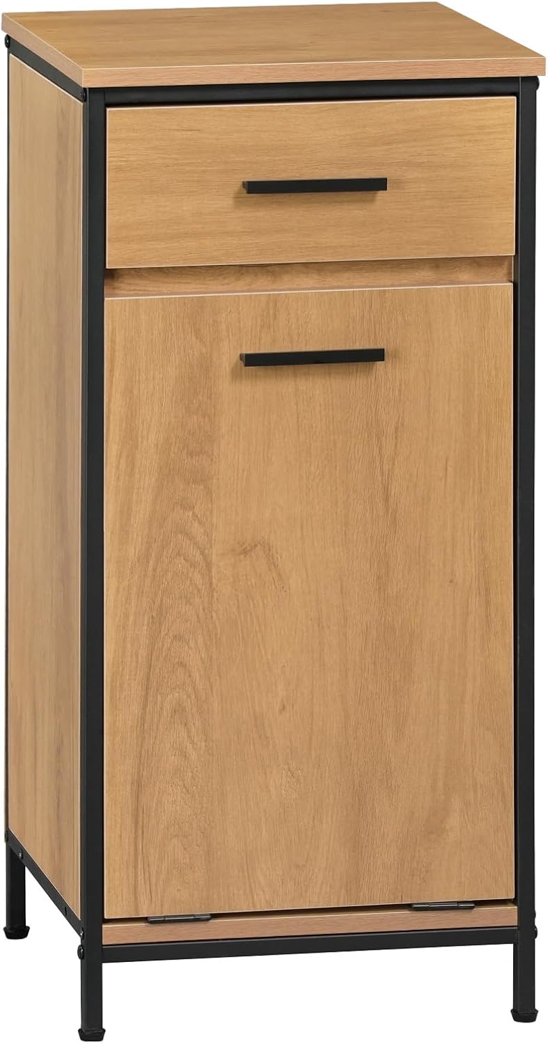 Eugad Badkamerkast met Lade en Waszak - Licht Eiken - 38 x 34 x 80 cm