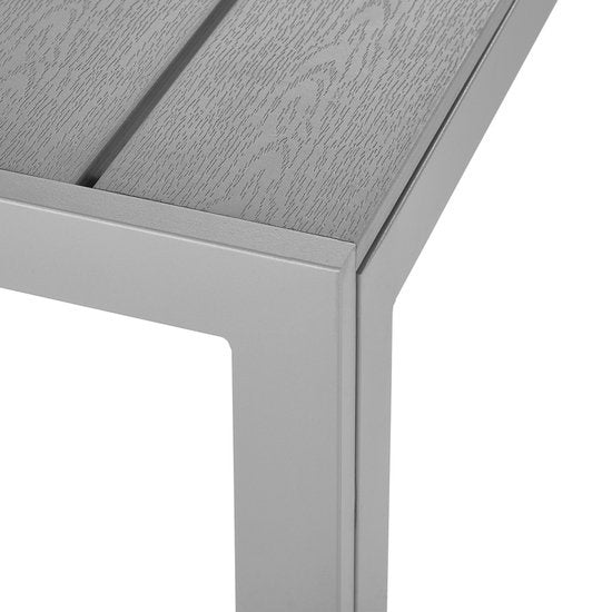 tectake® - Tuintafel Maren - Vierkant 90x90x74,5cm - grijs - 402955