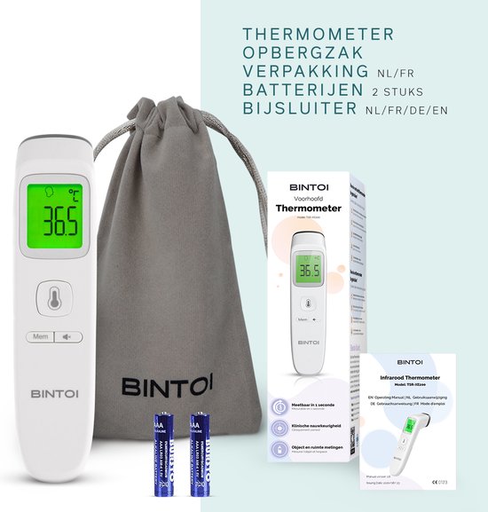 Bintoi® XE200 - Thermometer - Temperatuurmeter - Koortsthermometer