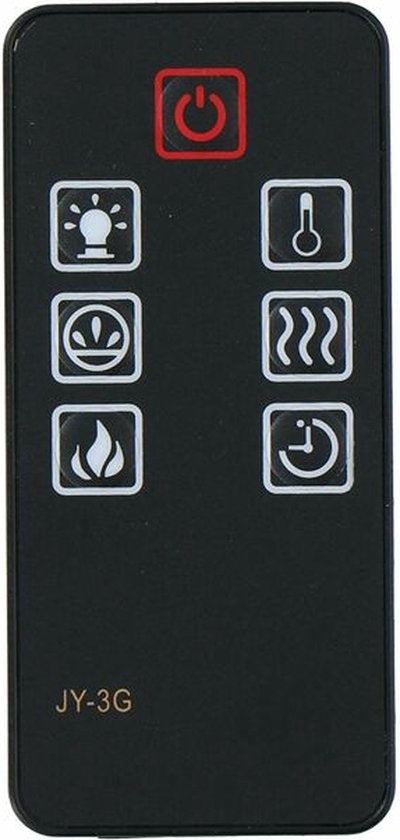 Classic Fire Elektrische Sfeerhaard Memphis - Afstandsbediening en Timer - LED Vlammen - 1800W - Zwart